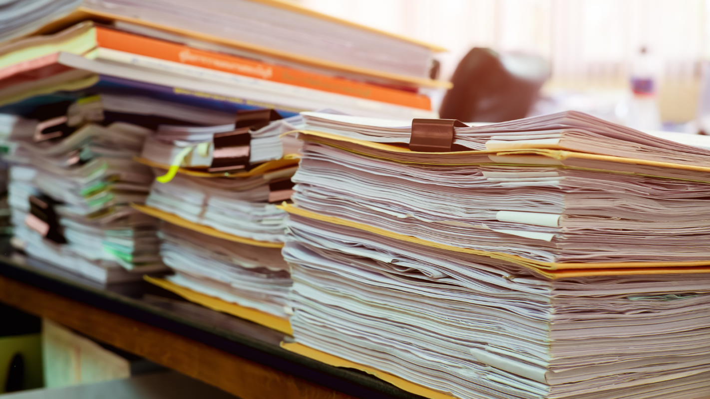 messy paperwork